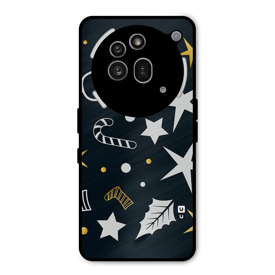 Christmas Special Pattern Metal Back Case for Nothing Phone 3a Pro