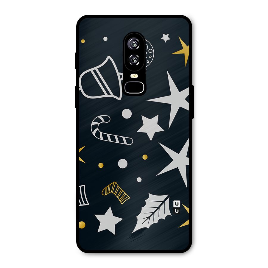 Christmas Special Pattern Metal Back Case for OnePlus 6