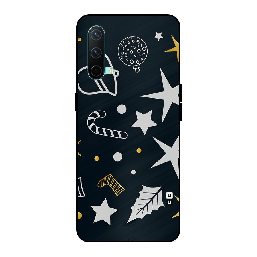 Christmas Special Pattern Metal Back Case for OnePlus Nord CE 5G