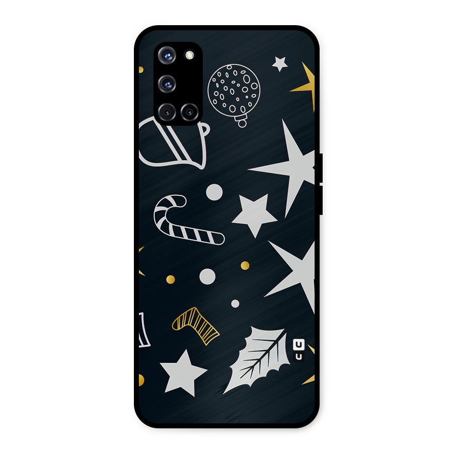 Christmas Special Pattern Metal Back Case for Oppo A52
