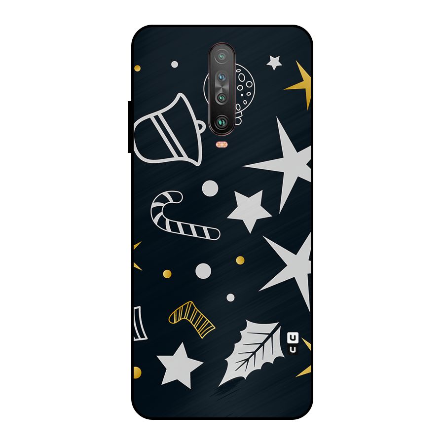 Christmas Special Pattern Metal Back Case for Poco X2