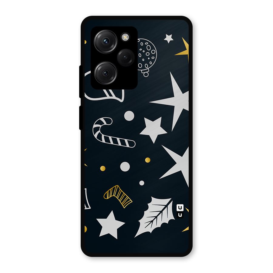 Christmas Special Pattern Metal Back Case for Poco X5 Pro