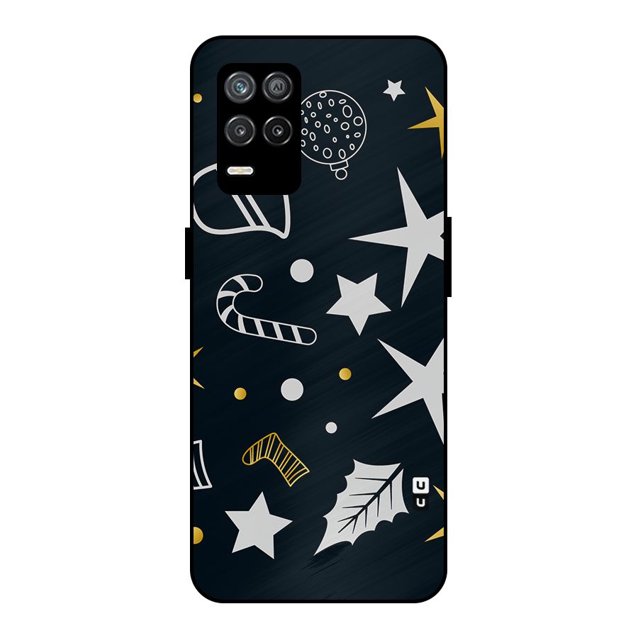 Christmas Special Pattern Metal Back Case for Realme 8s 5G