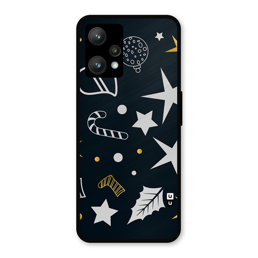 Christmas Special Pattern Metal Back Case for Realme 9 Pro Plus 5G