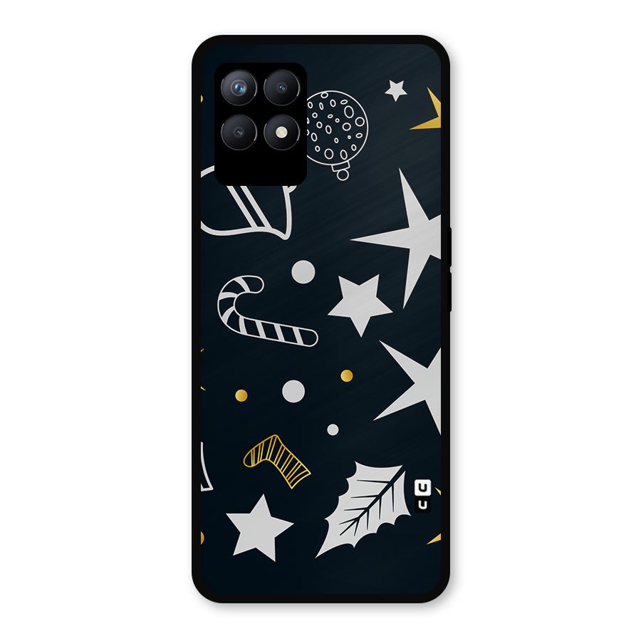 Christmas Special Pattern Metal Back Case for Realme Narzo 50