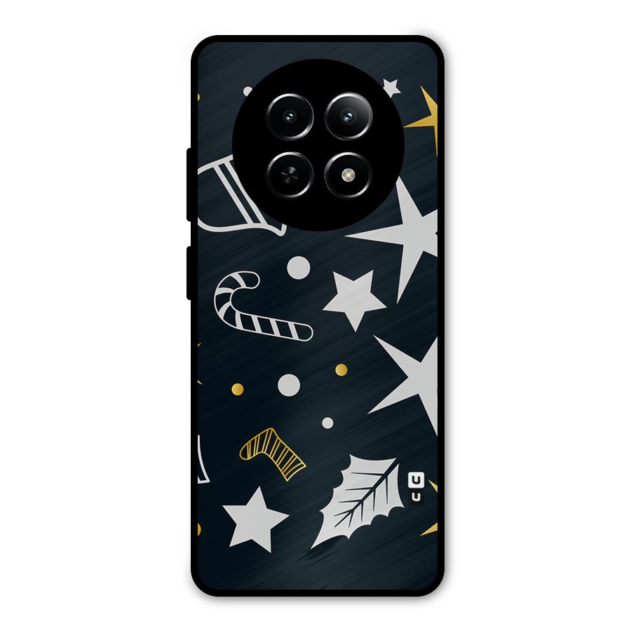 Christmas Special Pattern Metal Back Case for Realme Narzo N65
