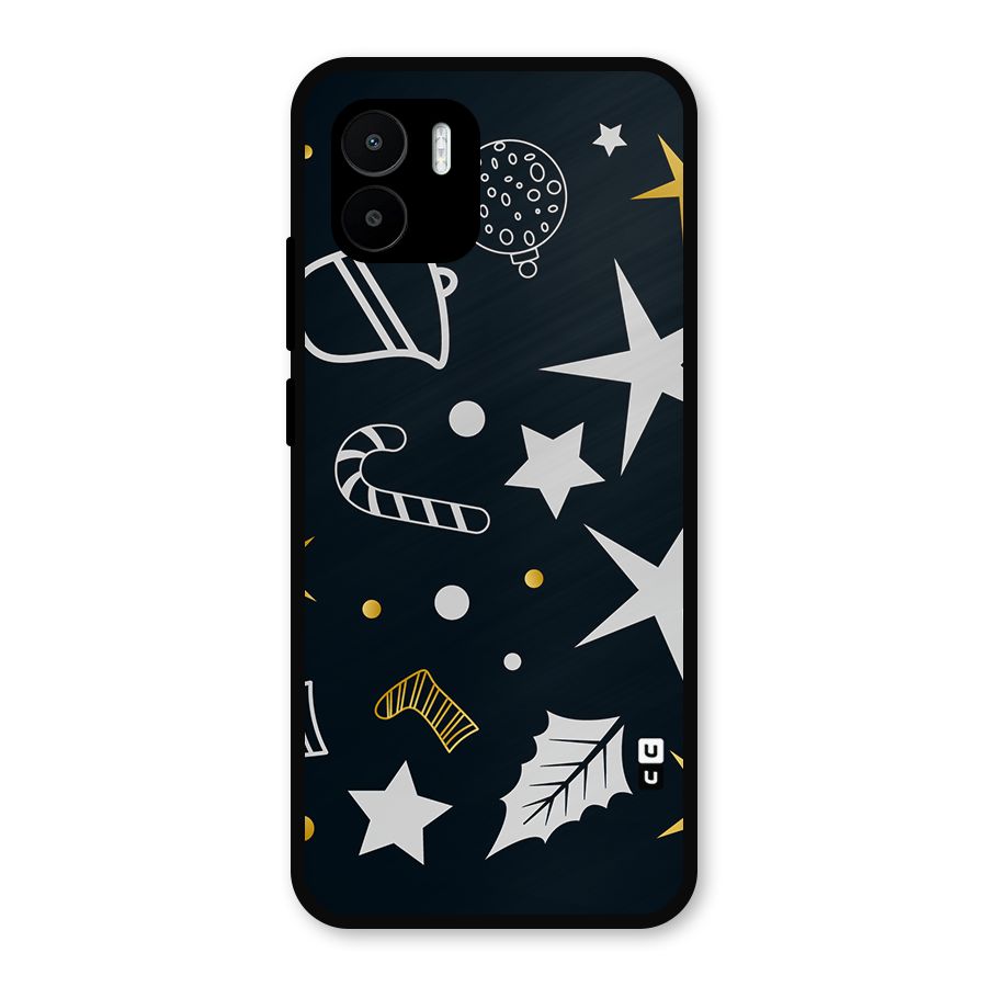 Christmas Special Pattern Metal Back Case for Redmi A2