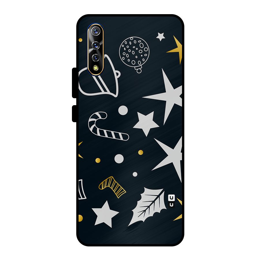 Christmas Special Pattern Metal Back Case for Vivo S1