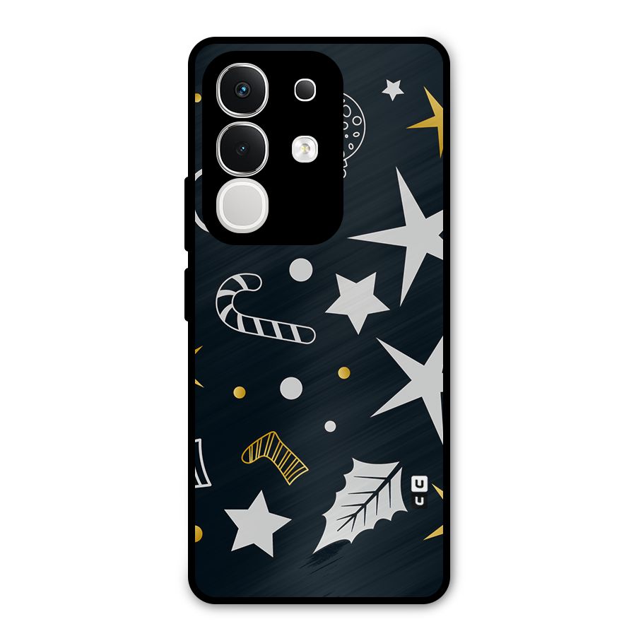 Christmas Special Pattern Metal Back Case for Vivo T4x