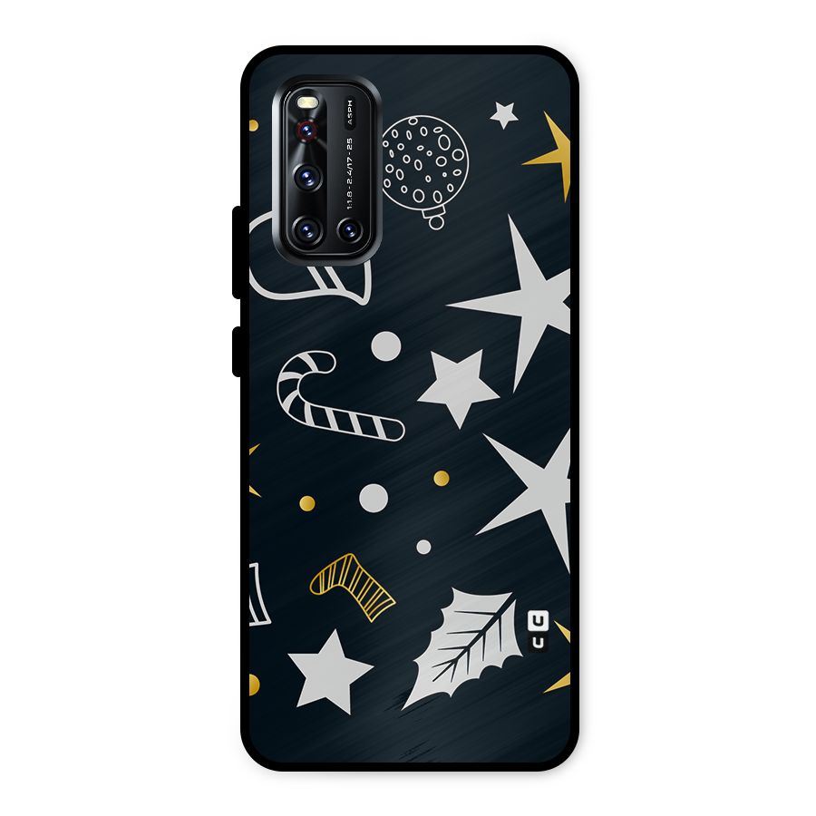 Christmas Special Pattern Metal Back Case for Vivo V19