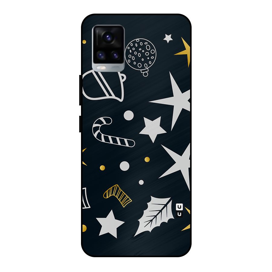 Christmas Special Pattern Metal Back Case for Vivo V20