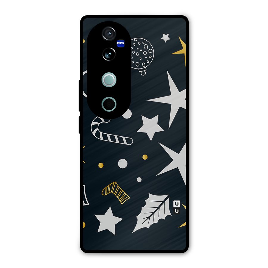 Christmas Special Pattern Metal Back Case for Vivo V40