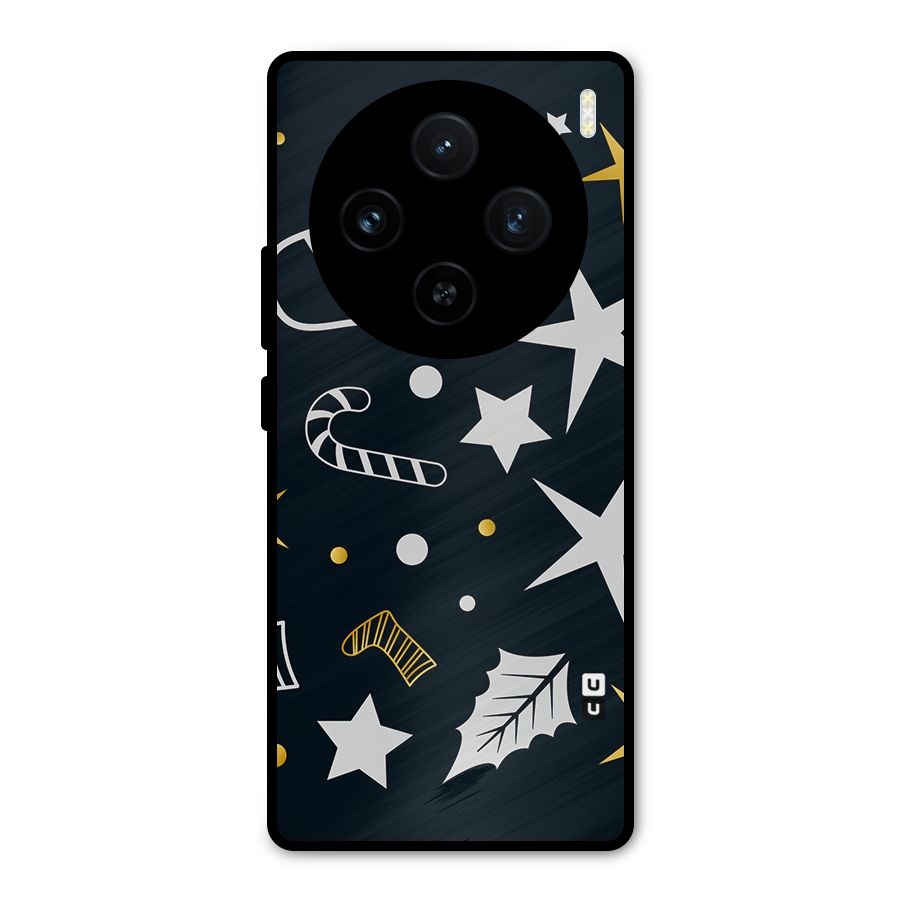 Christmas Special Pattern Metal Back Case for Vivo X100