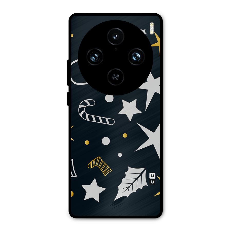 Christmas Special Pattern Metal Back Case for Vivo X100 Pro