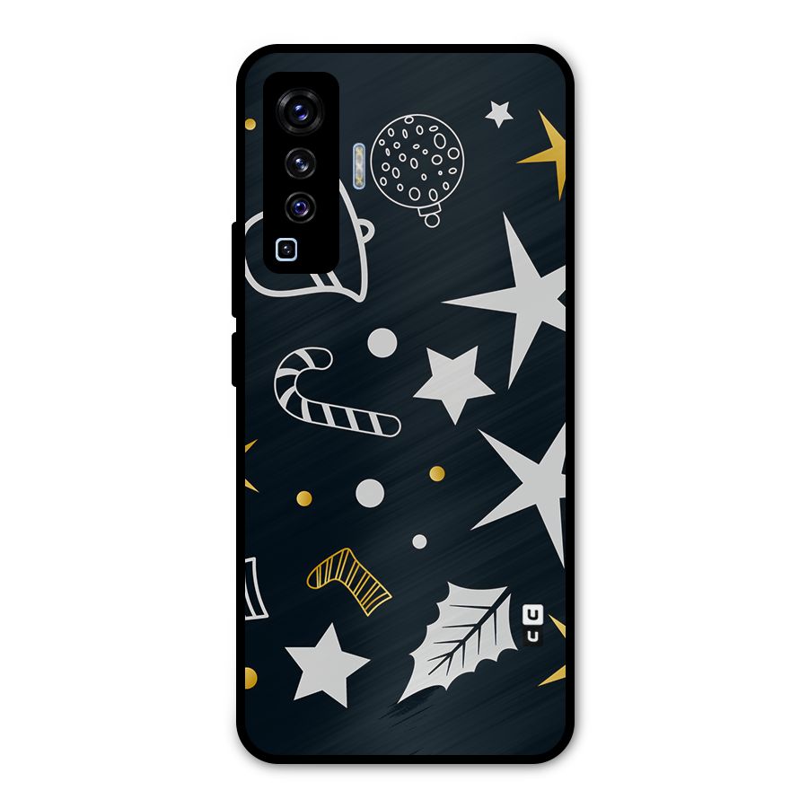 Christmas Special Pattern Metal Back Case for Vivo X50