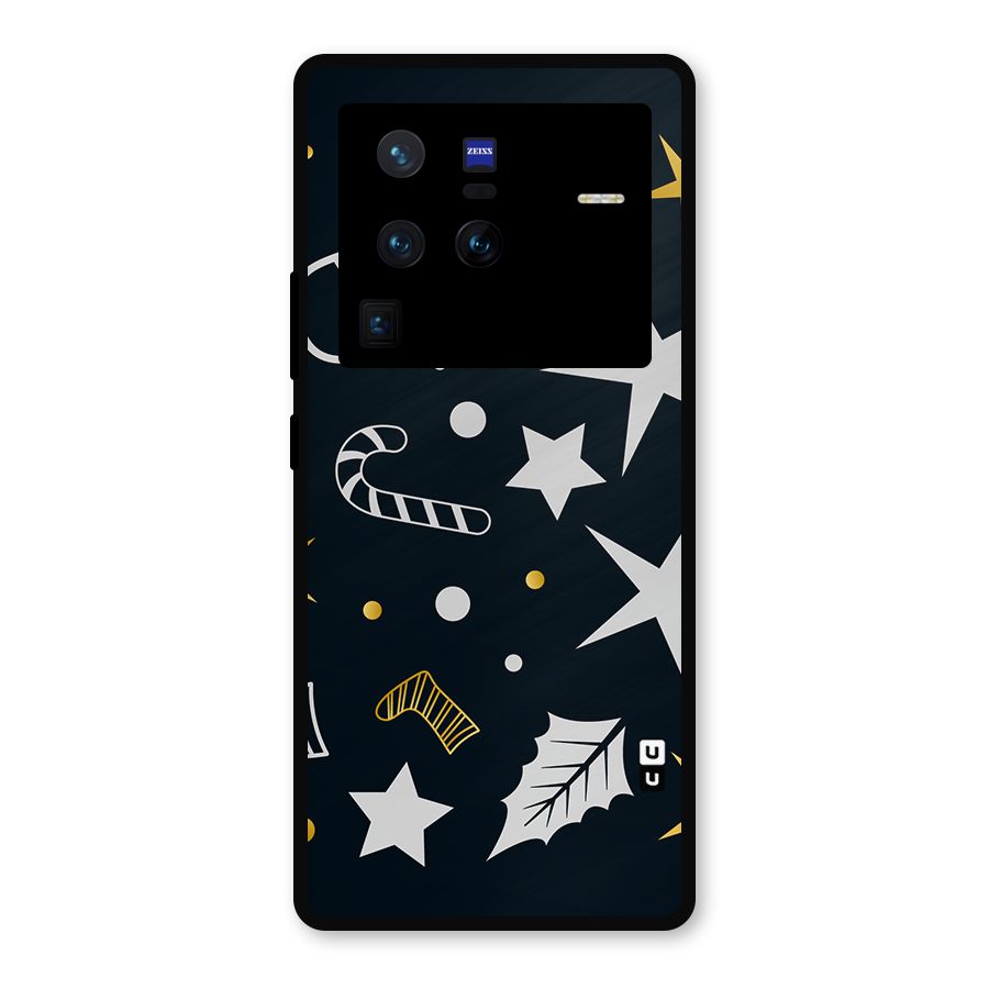 Christmas Special Pattern Metal Back Case for Vivo X80 Pro