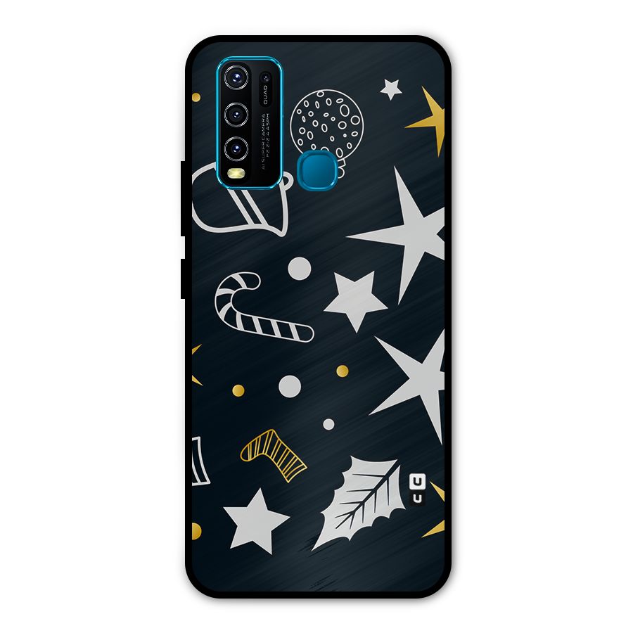 Christmas Special Pattern Metal Back Case for Vivo Y30