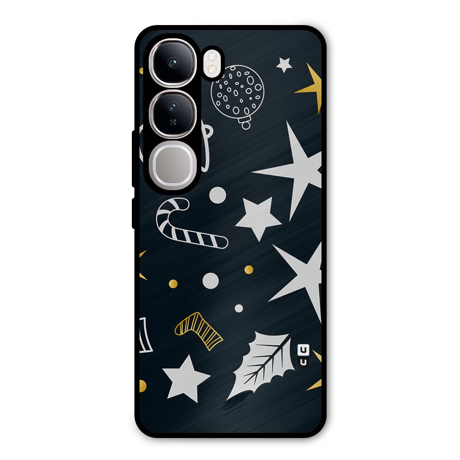Christmas Special Pattern Metal Back Case for Vivo Y300