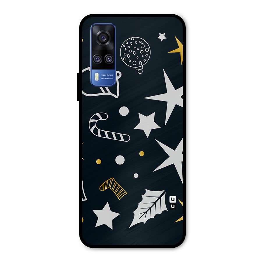Christmas Special Pattern Metal Back Case for Vivo Y51A