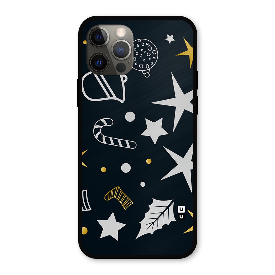 Christmas Special Pattern Metal Back Case for iPhone 12 Pro