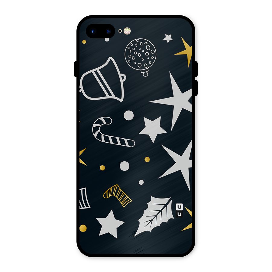 Christmas Special Pattern Metal Back Case for iPhone 7 Plus