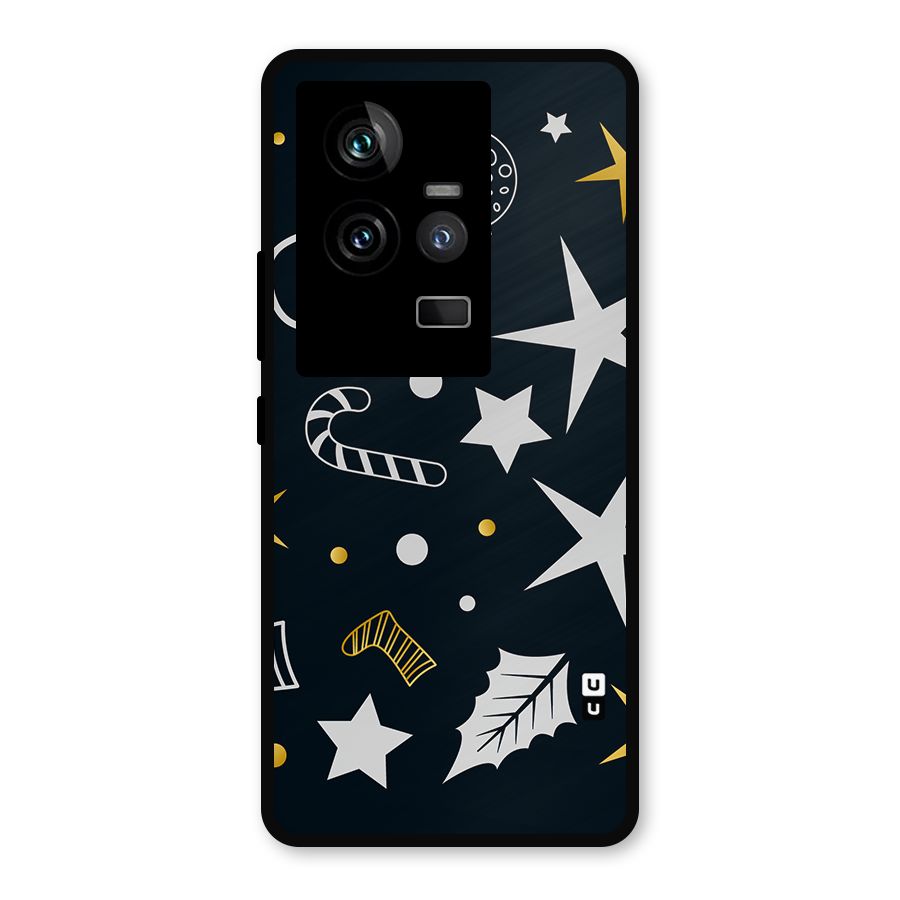 Christmas Special Pattern Metal Back Case for iQOO 11 5G