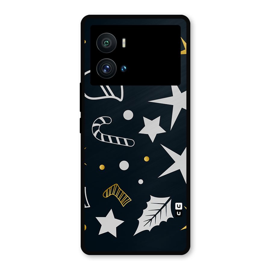 Christmas Special Pattern Metal Back Case for iQOO 9 Pro