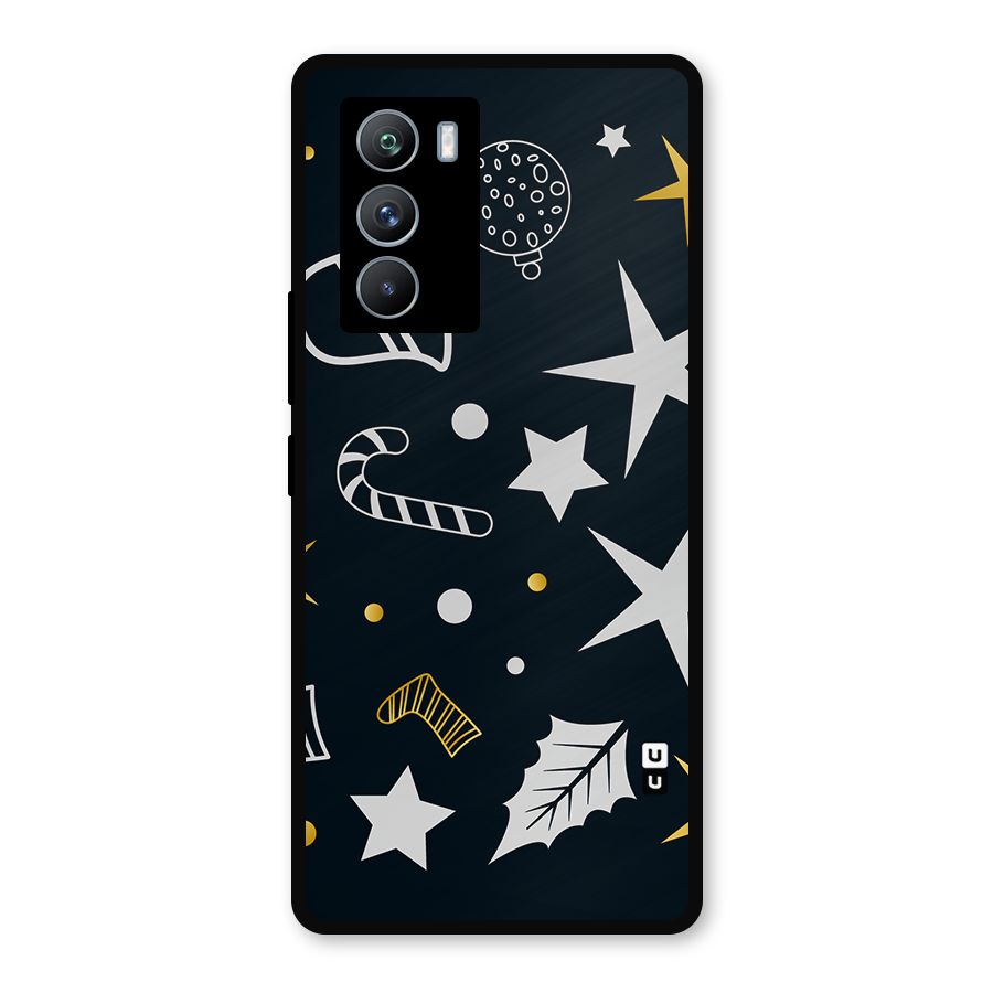 Christmas Special Pattern Metal Back Case for iQOO 9 SE