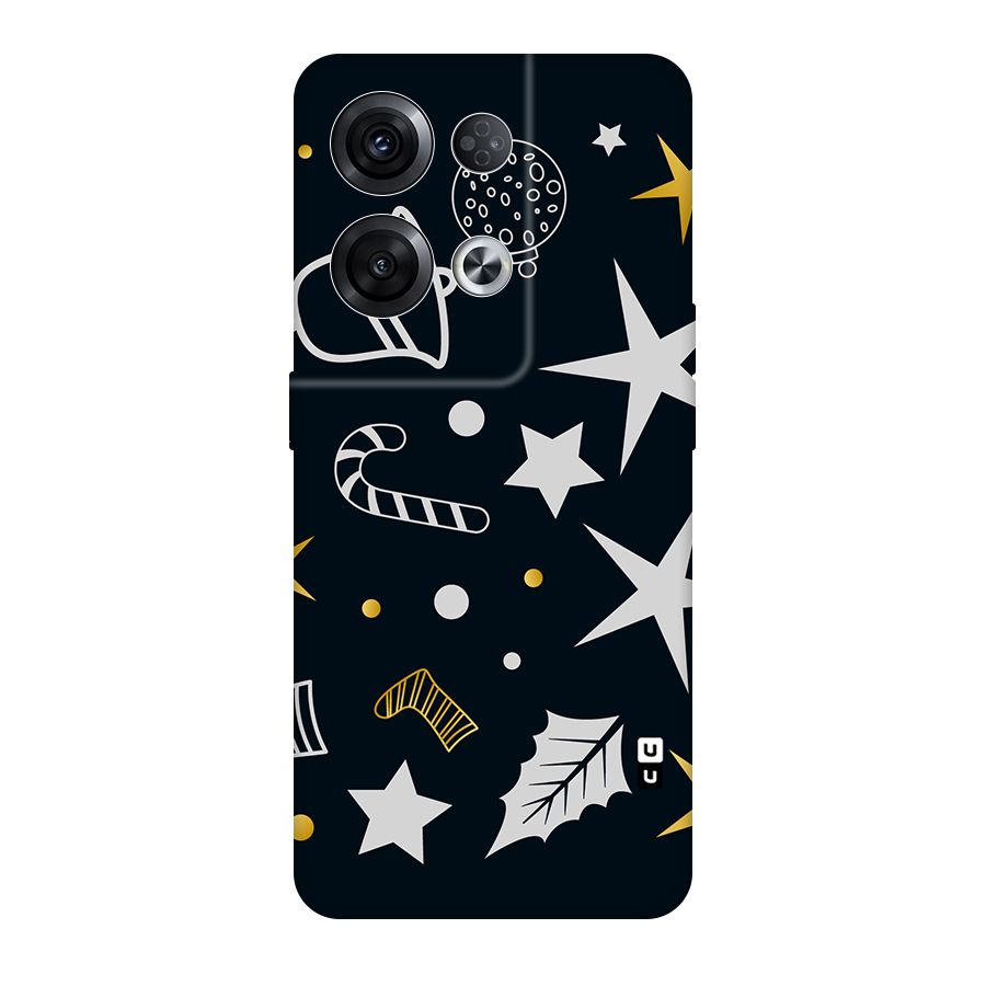 Christmas Special Pattern Original Polycarbonate Back Case for Oppo Reno8 Pro 5G
