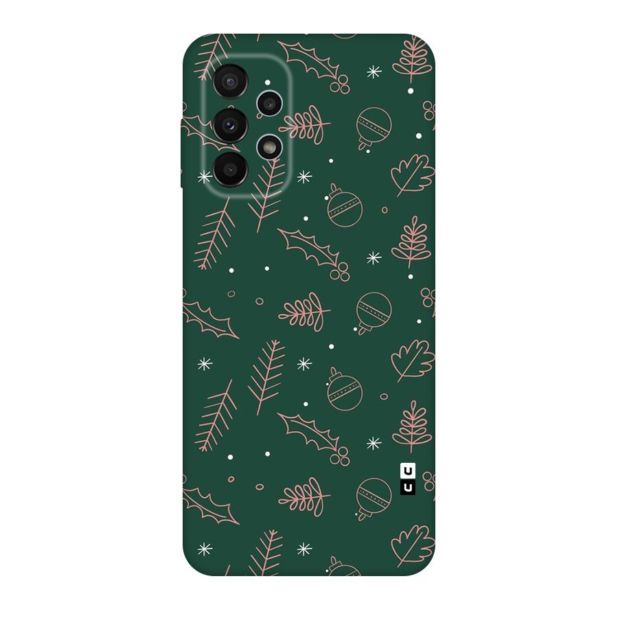 Christmas Vibes Leaves Original Polycarbonate Back Case for Galaxy A23