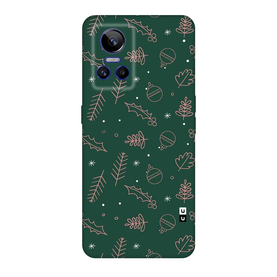 Christmas Vibes Leaves Original Polycarbonate Back Case for Realme GT Neo 3