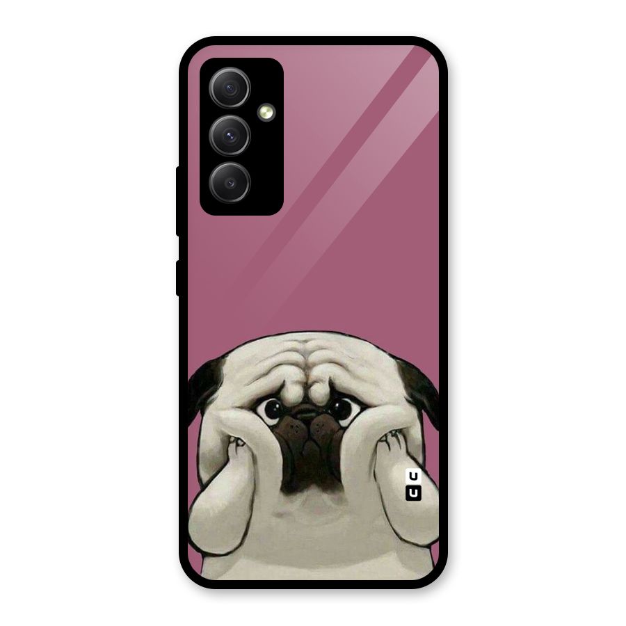 Chubby Doggo Glass Back Case for Galaxy A34