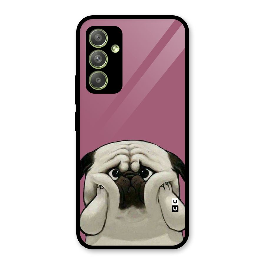 Chubby Doggo Glass Back Case for Galaxy A54