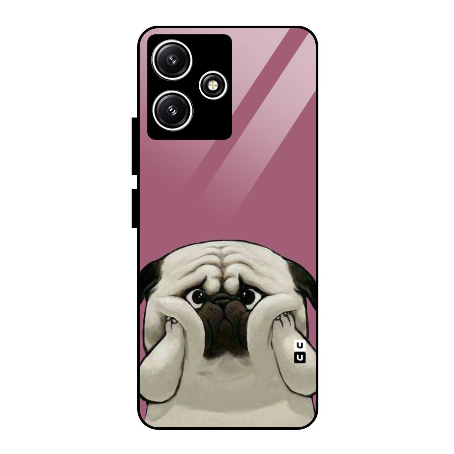 Chubby Doggo Glass Back Case for Poco M6 Pro