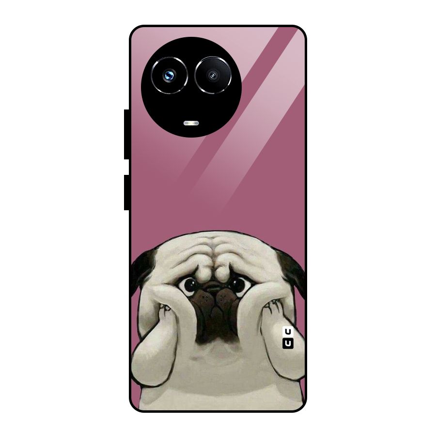 Chubby Doggo Glass Back Case for Realme 11X