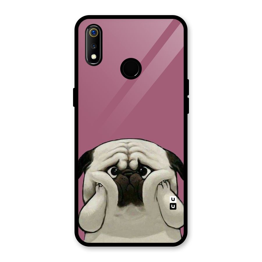 Chubby Doggo Glass Back Case for Realme 3i