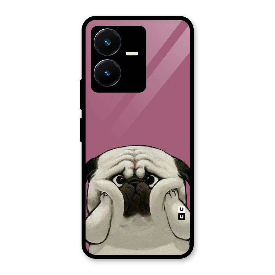 Chubby Doggo Glass Back Case for Vivo Y22s