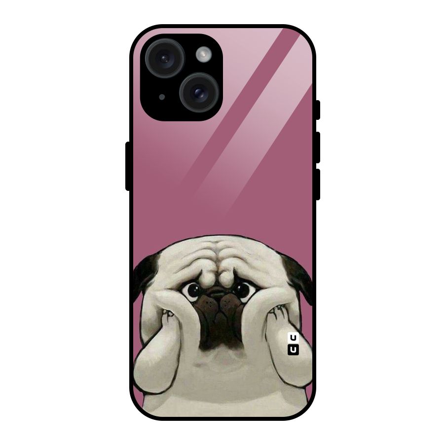 Chubby Doggo Glass Back Case for iPhone 15