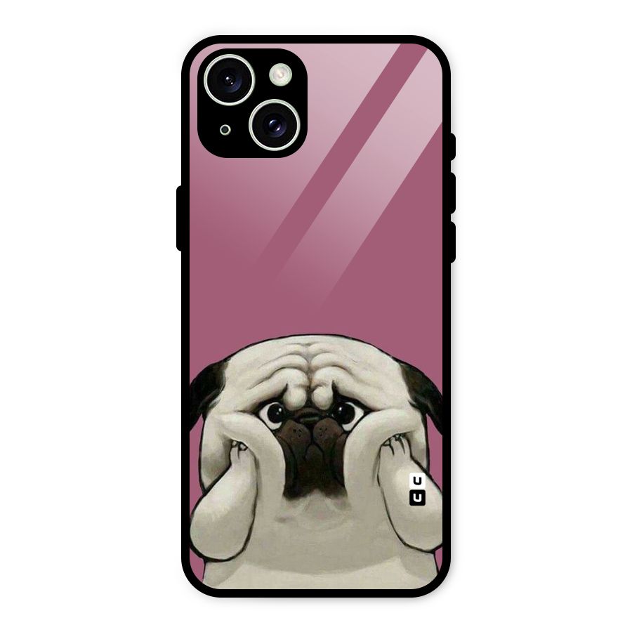 Chubby Doggo Glass Back Case for iPhone 15 Plus