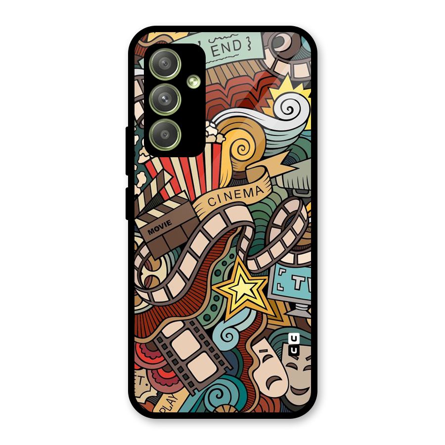 Cinematic Design Glass Back Case for Galaxy A54