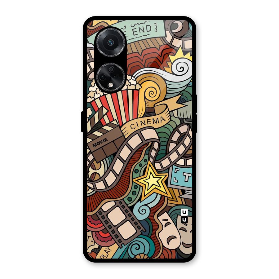Cinematic Design Glass Back Case for Oppo F23