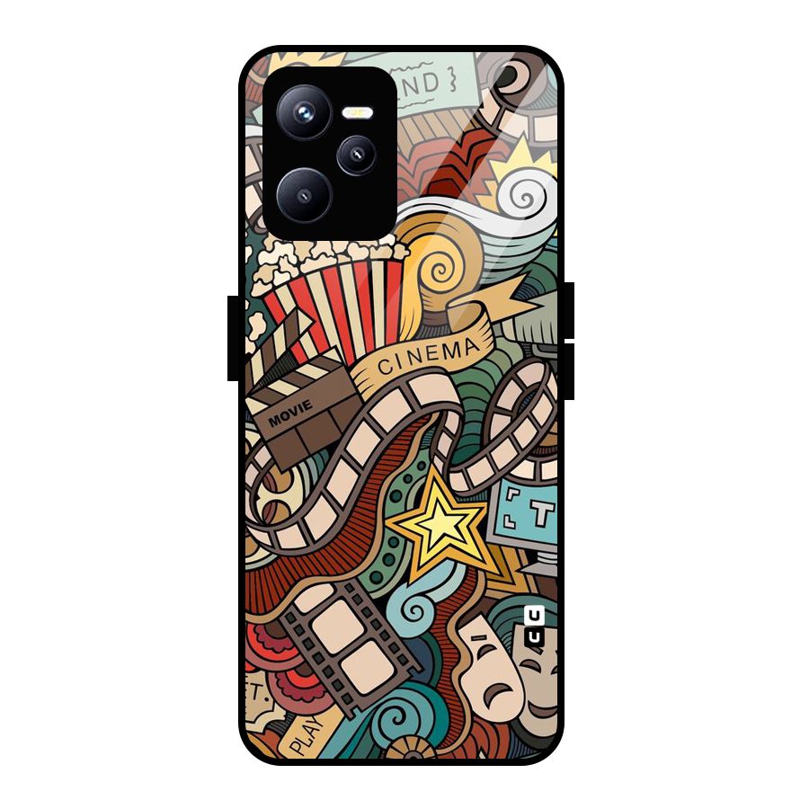 Cinematic Design Glass Back Case for Realme C35