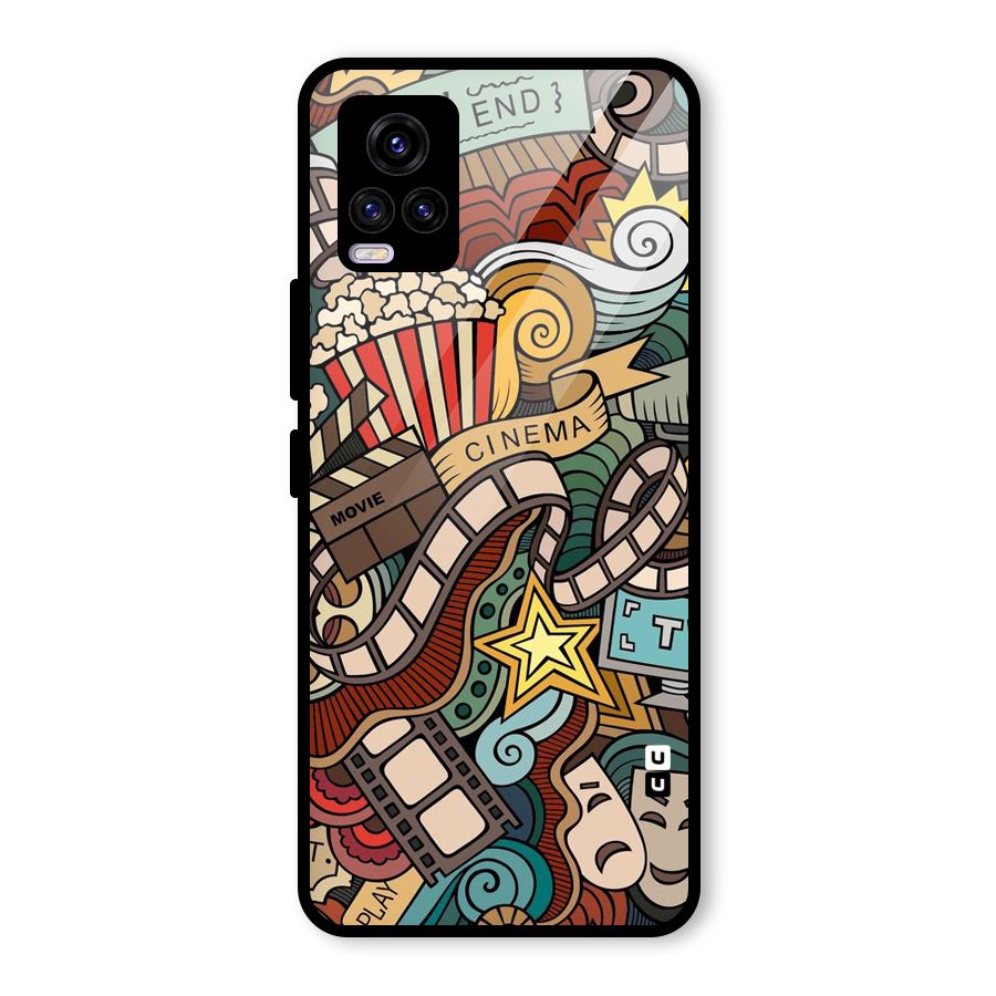 Cinematic Design Glass Back Case for Vivo V20 2021