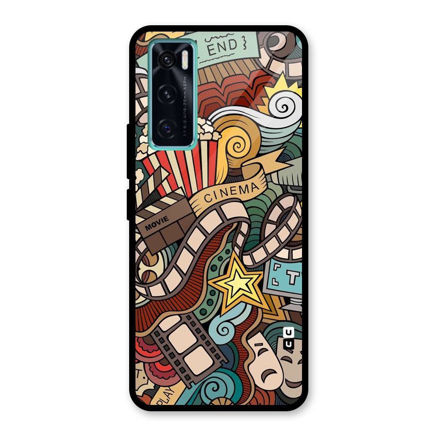 Cinematic Design Glass Back Case for Vivo V20 SE