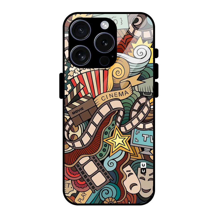 Cinematic Design Glass Back Case for iPhone 15 Pro