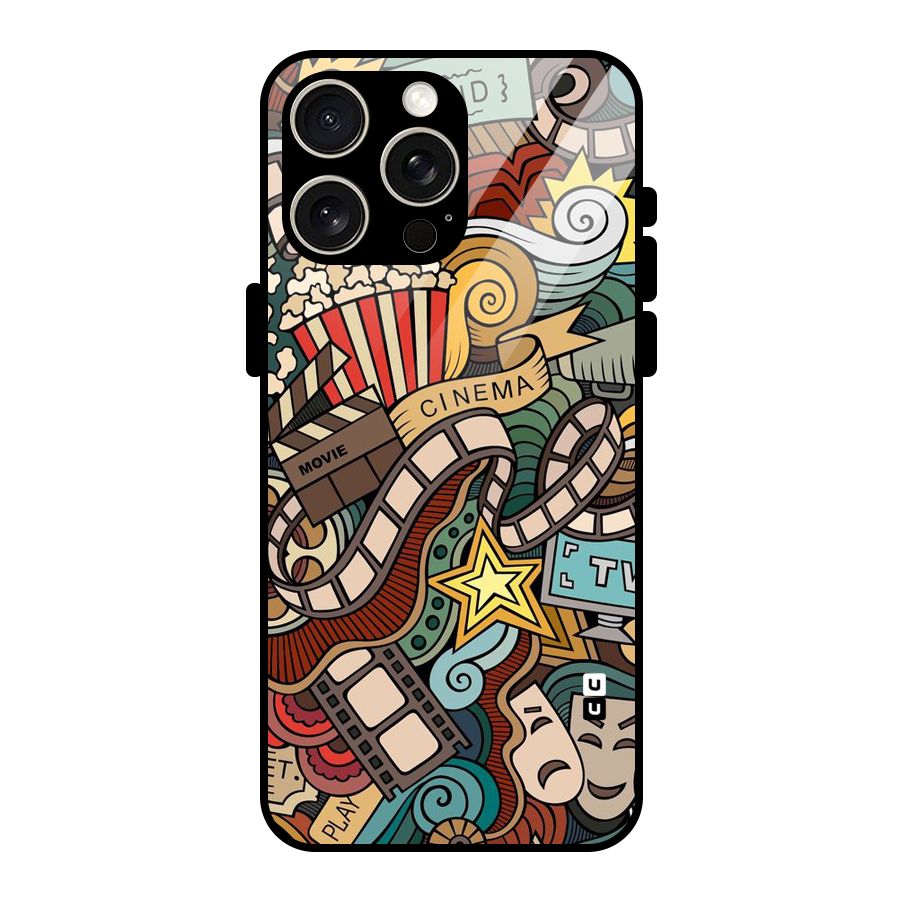 Cinematic Design Glass Back Case for iPhone 15 Pro Max