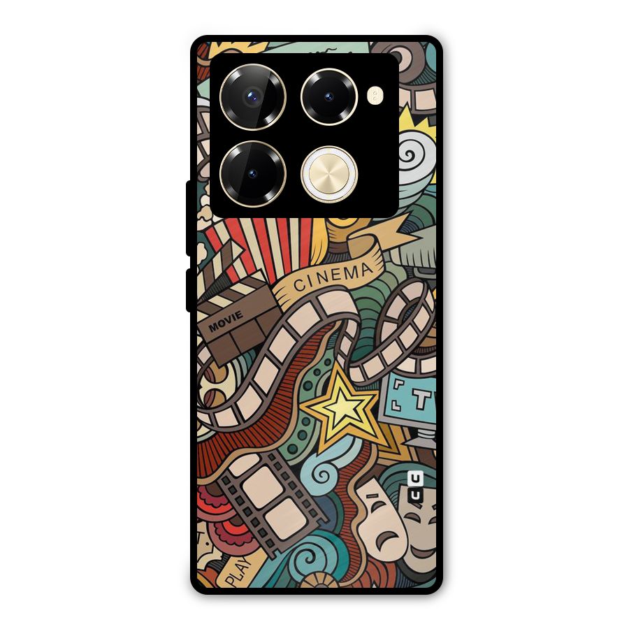 Cinematic Design Metal Back Case for Infinix Note 40 Pro