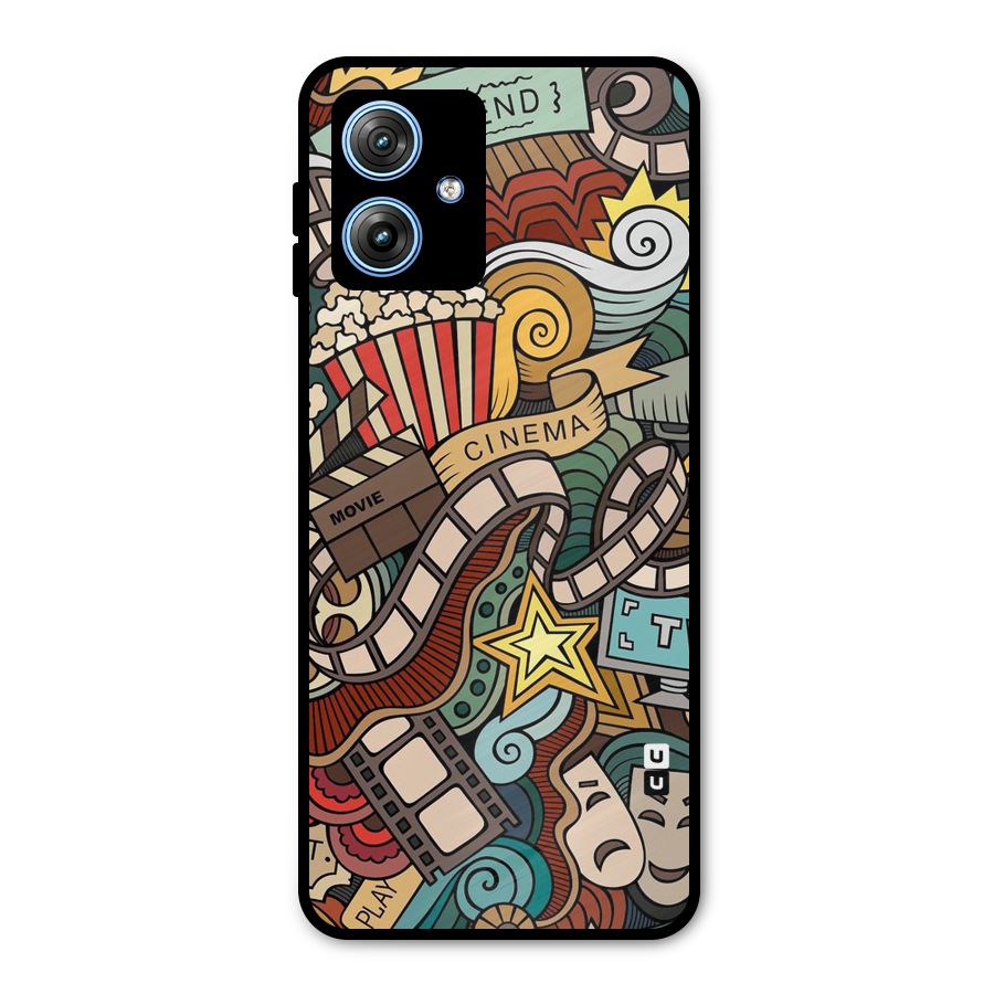 Cinematic Design Metal Back Case for Moto G54