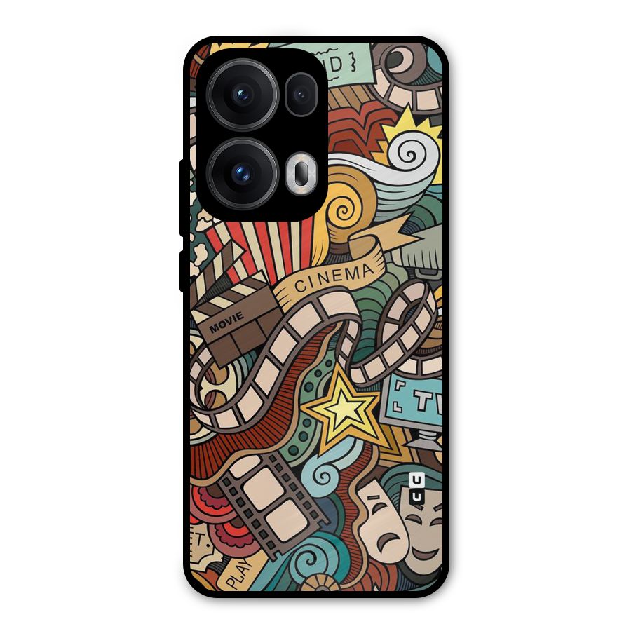 Cinematic Design Metal Back Case for Oppo Reno13 Pro