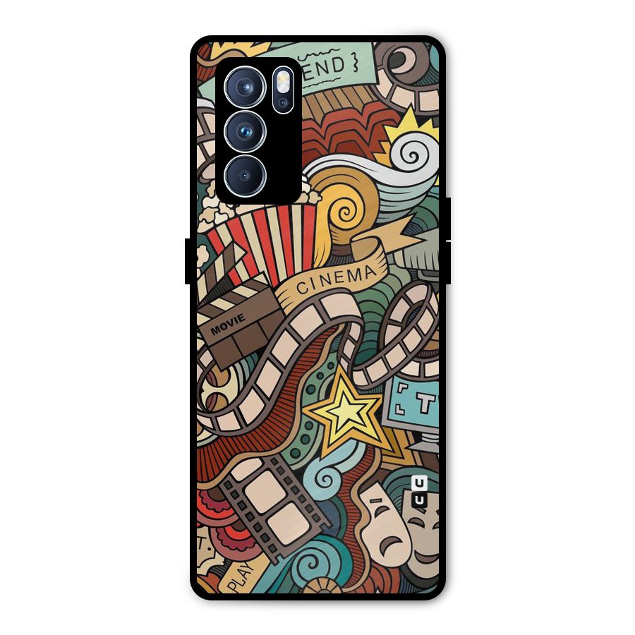 Cinematic Design Metal Back Case for Oppo Reno6 Pro 5G